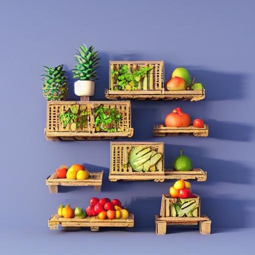 Image of DIY Fruit Crate Shelves